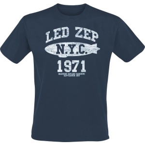 Led Zeppelin NYC 1971 Tričko modrá - RockTime.cz