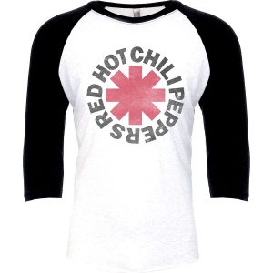 Red Hot Chili Peppers Asterisk Tričko s dlouhým rukávem bílá/cerná - RockTime.cz