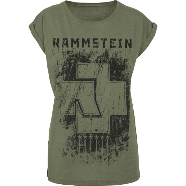 Rammstein 6 Herzen Dámské tričko olivová - RockTime.cz
