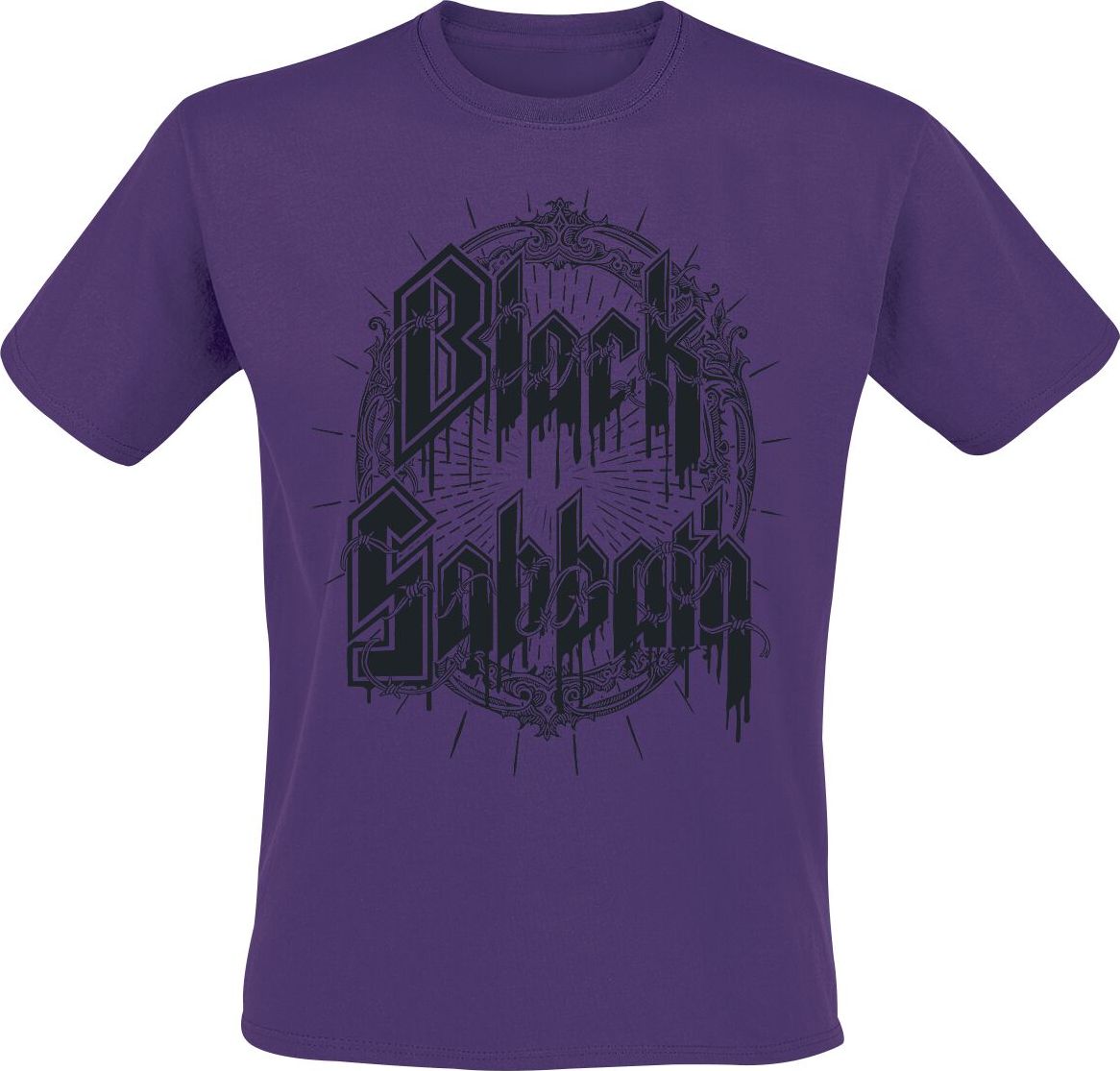 Black Sabbath Black Emblem Tričko purpurová - RockTime.cz