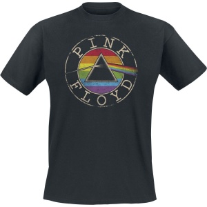 Pink Floyd Logo Rainbow Tričko černá - RockTime.cz