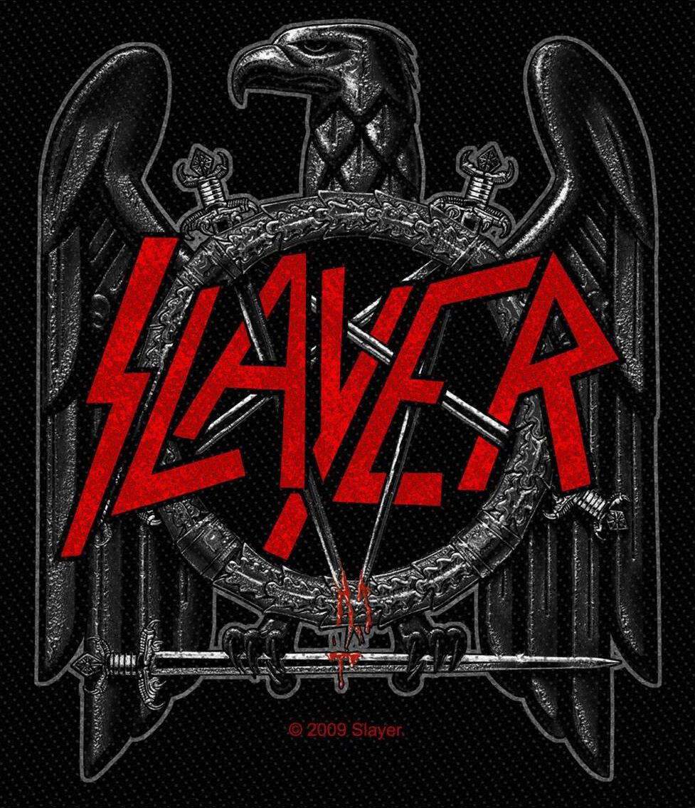 Slayer Black Eagle nášivka Černá / šedá / červená - RockTime.cz