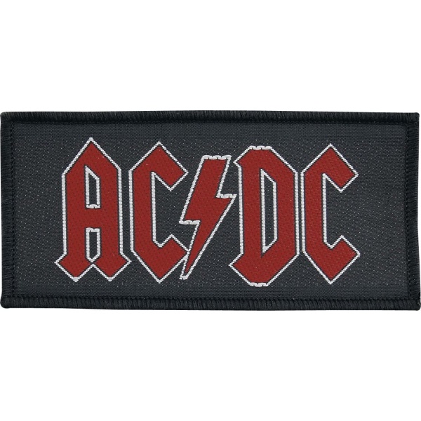 AC/DC Red Logo nášivka cerná/cervená - RockTime.cz