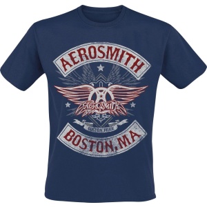 Aerosmith Boston Pride Tričko námořnická modrá - RockTime.cz