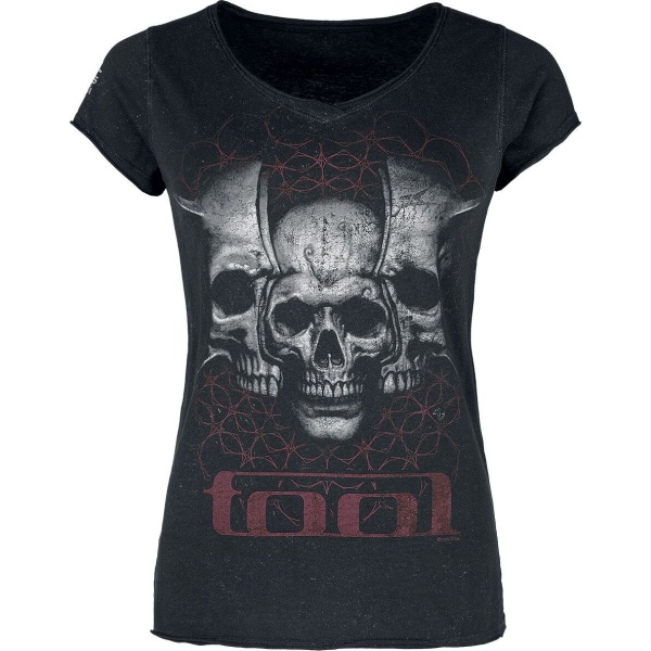 Tool Skull Spikes Dámské tričko černá - RockTime.cz