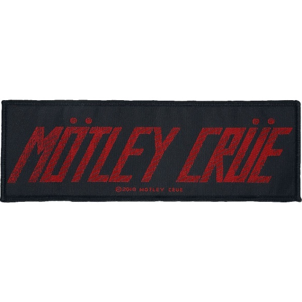 Mötley Crüe Mötley Crüe Logo nášivka cerná/cervená - RockTime.cz