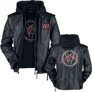 Slayer Pentagram Kožená bunda černá - RockTime.cz