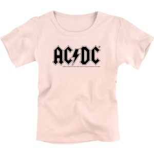 AC/DC Metal-Kids - Logo detské tricko světle růžová - RockTime.cz