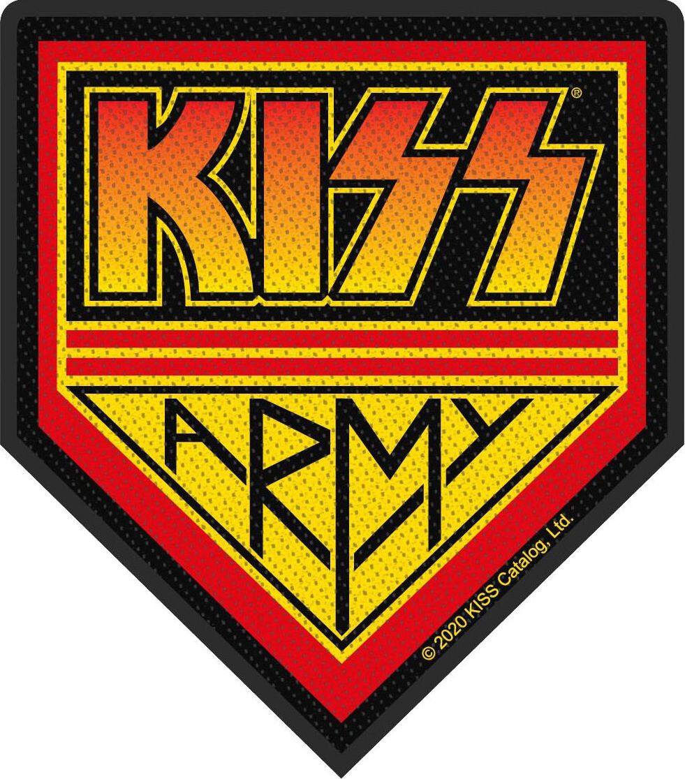 Kiss Army nášivka cerná/cervená/žlutá - RockTime.cz