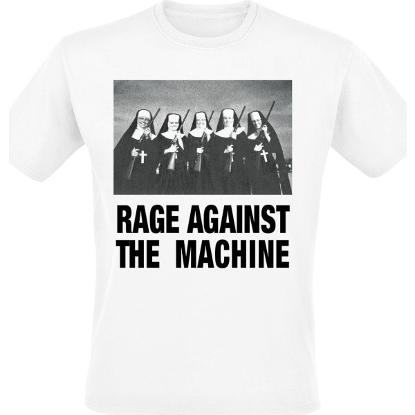 Rage Against The Machine Nuns And Guns Tričko bílá - RockTime.cz