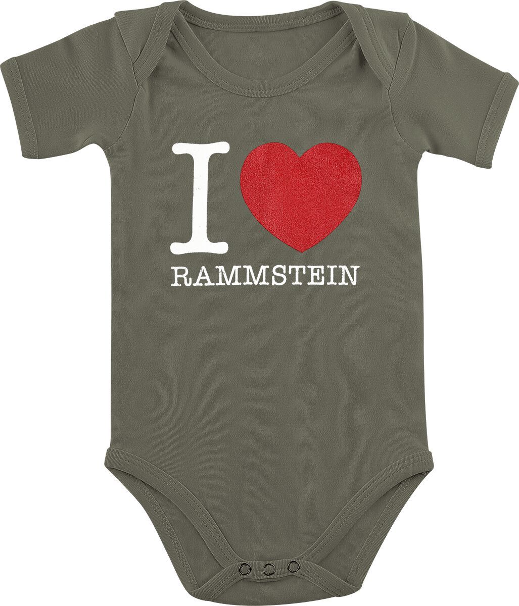 Rammstein Kids - I Love Rammstein body khaki - RockTime.cz