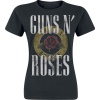 Guns N' Roses Rose Logo Dámské tričko černá - RockTime.cz
