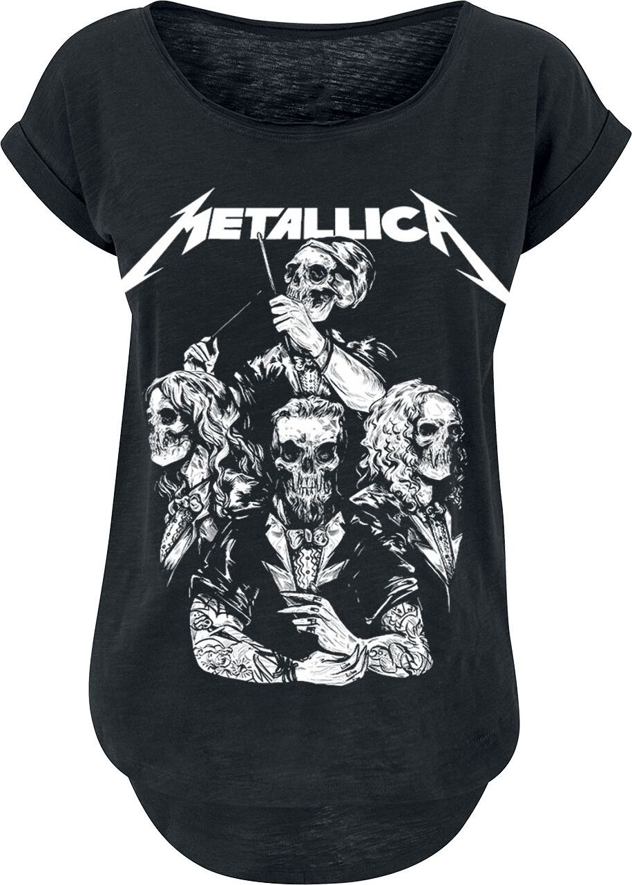 Metallica S&M2 Skull Tux Dámské tričko černá - RockTime.cz