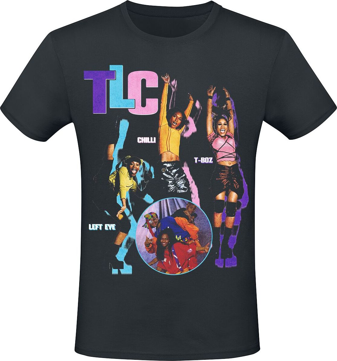 TLC Logo '92 Tričko černá - RockTime.cz