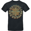 Red Hot Chili Peppers Abstract Logo Tričko černá - RockTime.cz