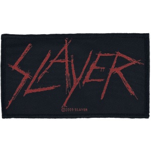 Slayer Slayer Logo nášivka cerná/cervená - RockTime.cz