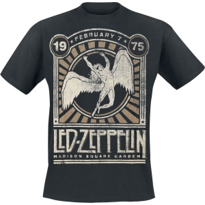 Led Zeppelin Madison Square Garden 1975 Tričko černá - RockTime.cz