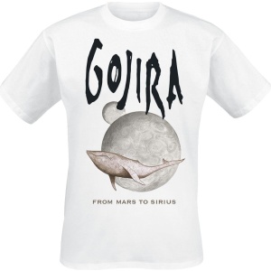Gojira Whale From Mars Tričko bílá - RockTime.cz