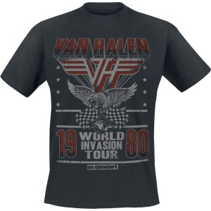 Van Halen World Invasion Tour 1980 Tričko černá - RockTime.cz
