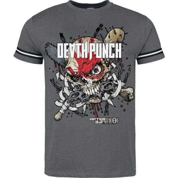 Five Finger Death Punch Death Tričko šedá - RockTime.cz