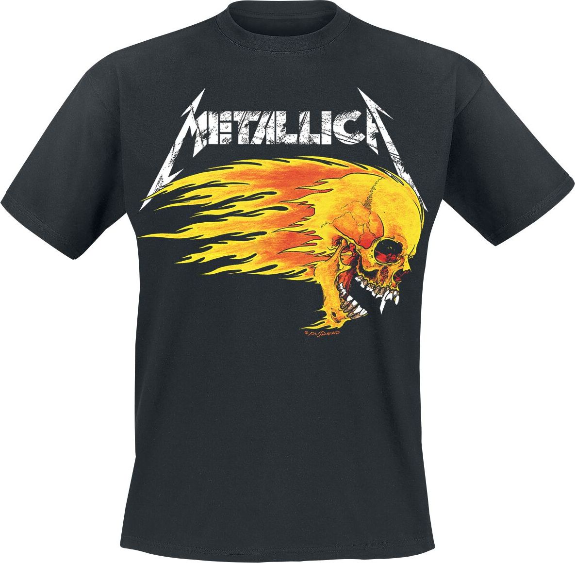 Metallica Flaming Skull Tour Tee Tričko černá - RockTime.cz