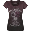 Five Finger Death Punch Big Skull Dámské tričko vínová - RockTime.cz