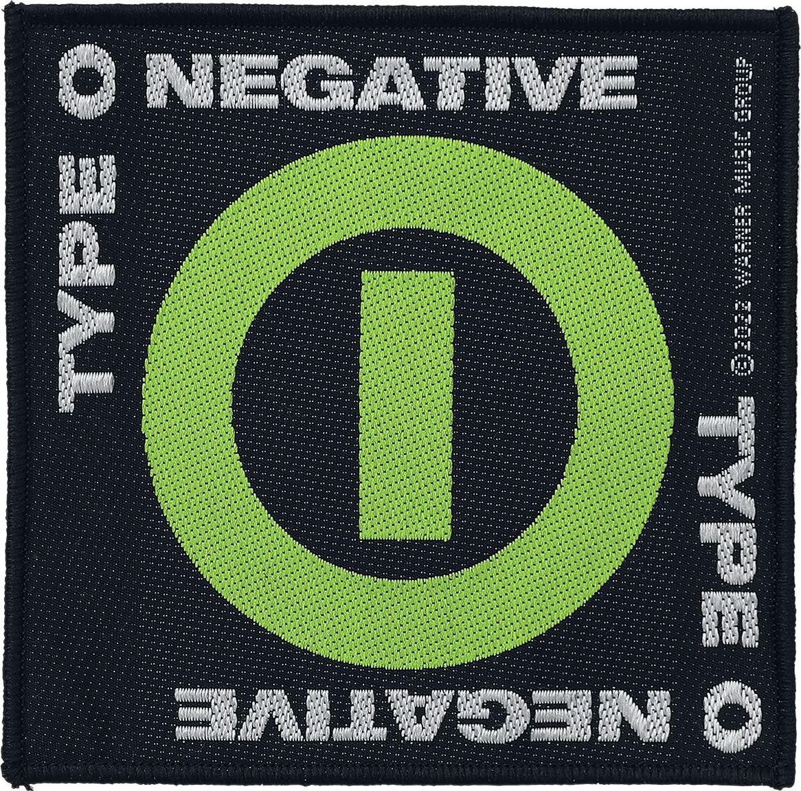 Type O Negative Negative Symbol nášivka cerná/zelená - RockTime.cz