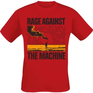 Rage Against The Machine Smoke Signal Tričko červená - RockTime.cz