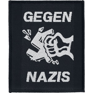 Gegen Nazis nášivka cerná/bílá - RockTime.cz