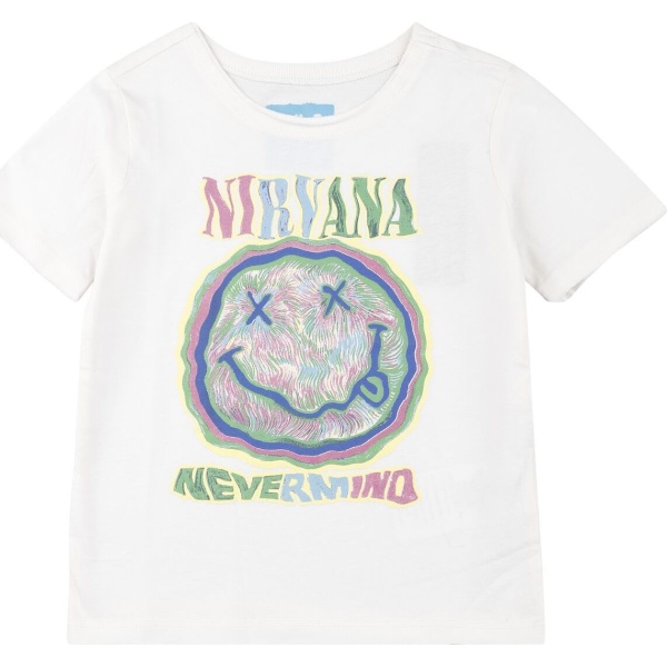 Nirvana Amplified Collection - Kids - Scribble detské tricko šedobílá - RockTime.cz