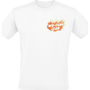 Wu-Tang Clan Flaming Logo Tričko bílá - RockTime.cz