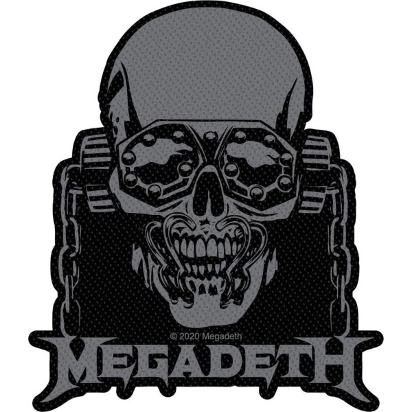 Megadeth Vic Rattlehead Cut Out nášivka cerná/šedá - RockTime.cz