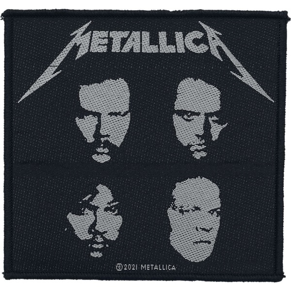 Metallica Black album nášivka cerná/bílá - RockTime.cz