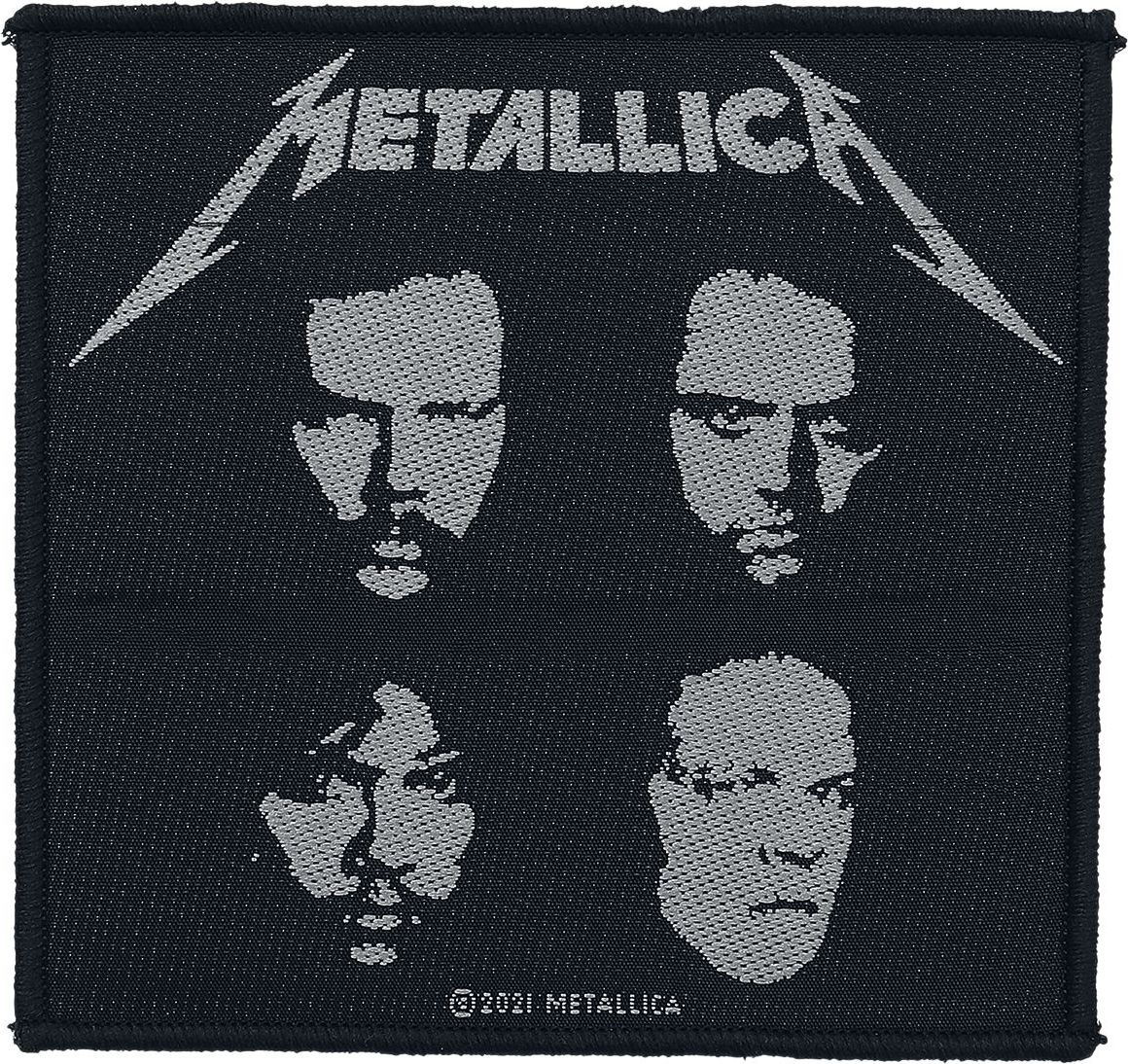 Metallica Black album nášivka cerná/bílá - RockTime.cz