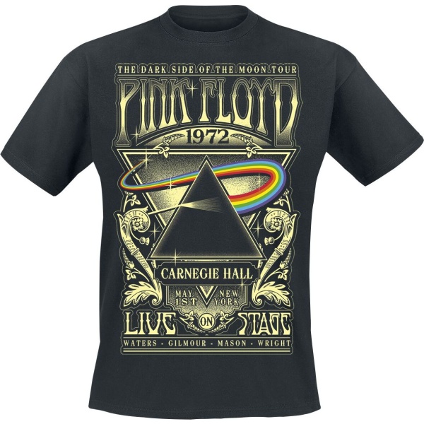 Pink Floyd The Dark Side Of The Moon - Live On Stage 1972 Tričko černá - RockTime.cz