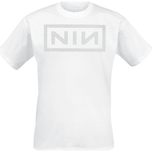 Nine Inch Nails Classic Logo Tričko bílá - RockTime.cz