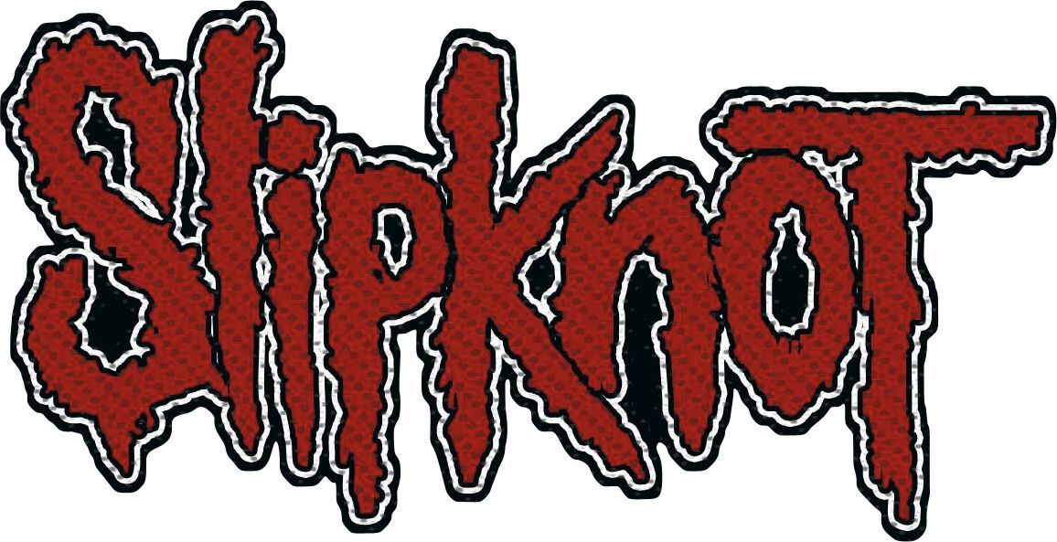 Slipknot Slipknot Logo nášivka cervená/cerná - RockTime.cz