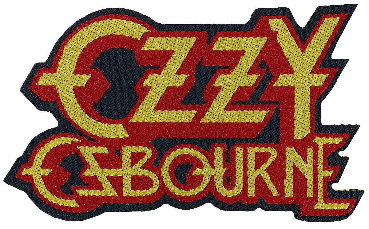 Ozzy Osbourne Logo Cut Out nášivka cervená/oranžová - RockTime.cz