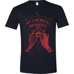 My Chemical Romance Skeleton Planchette (Red Print) Tričko černá - RockTime.cz