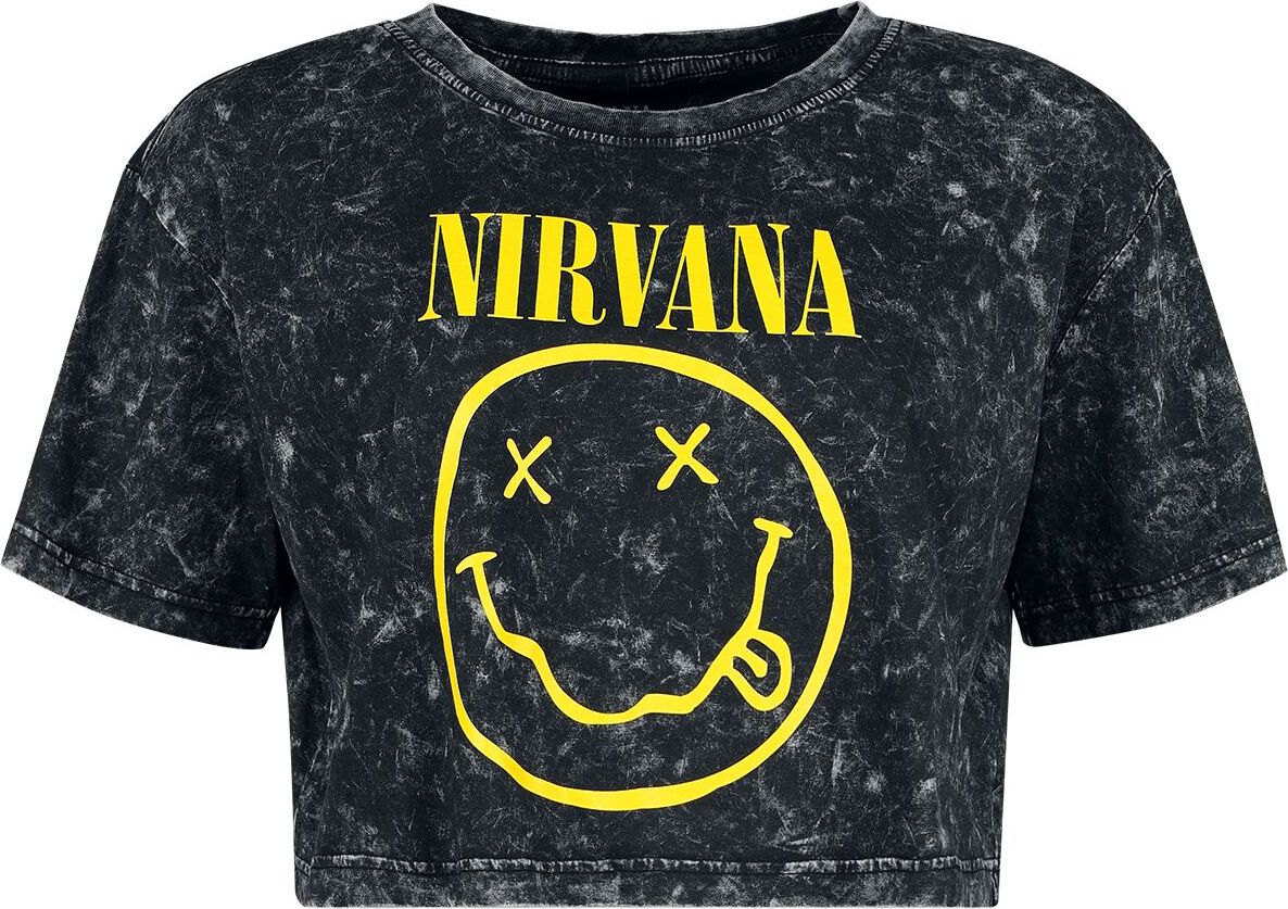 Nirvana Logo Dámské tričko tmave šedá/cerná - RockTime.cz