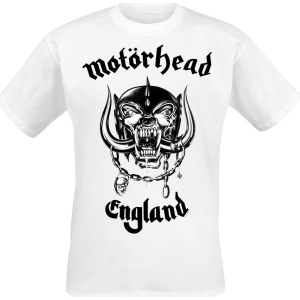 Motörhead England Tričko bílá - RockTime.cz