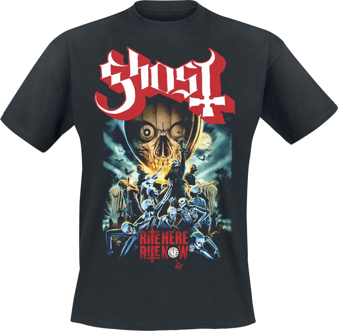 Ghost Rite Here Poster Tee Tričko černá - RockTime.cz