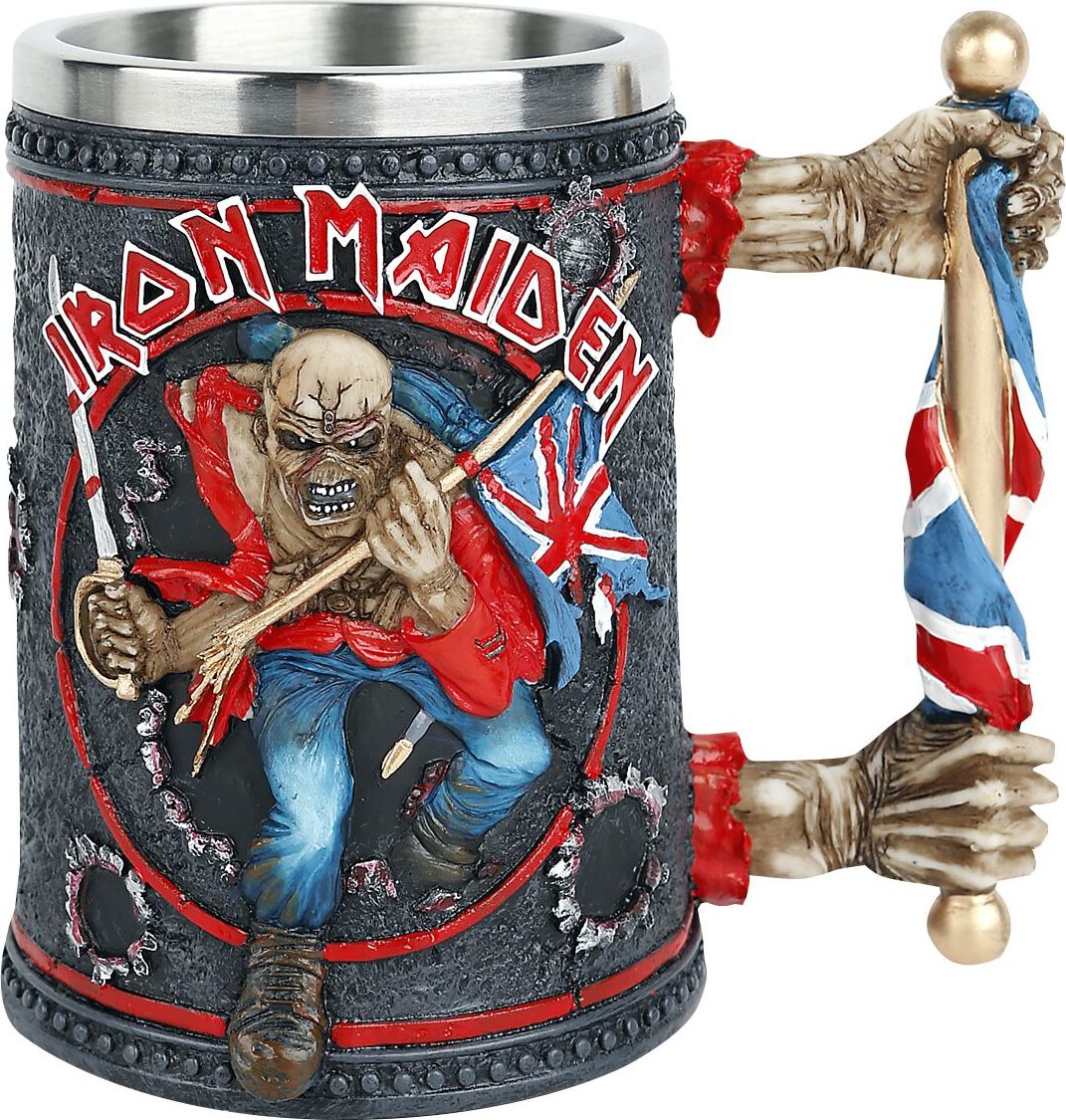 Iron Maiden Trooper Tankard Půllitr vícebarevný - RockTime.cz