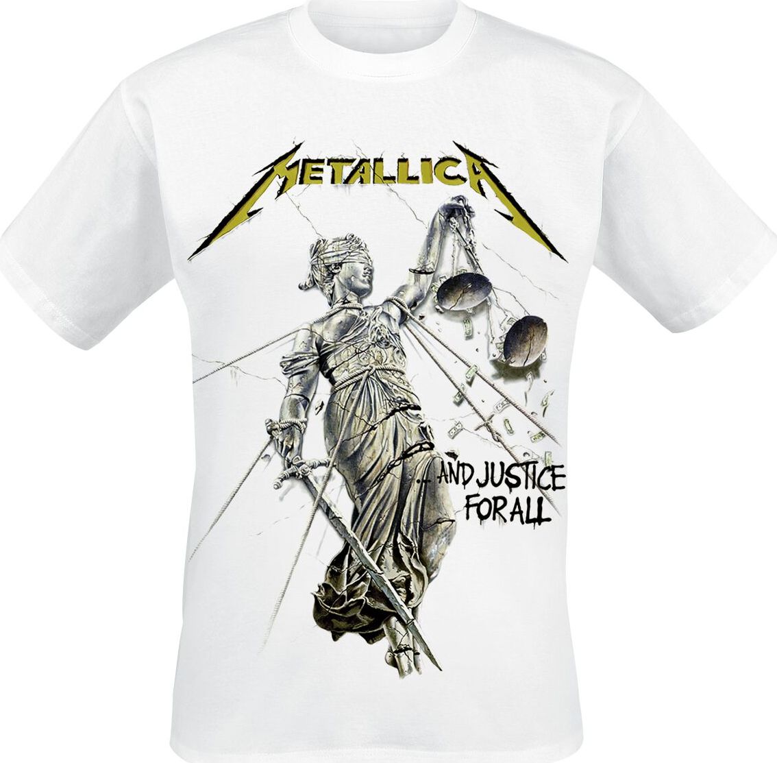 Metallica Justice Tričko bílá - RockTime.cz