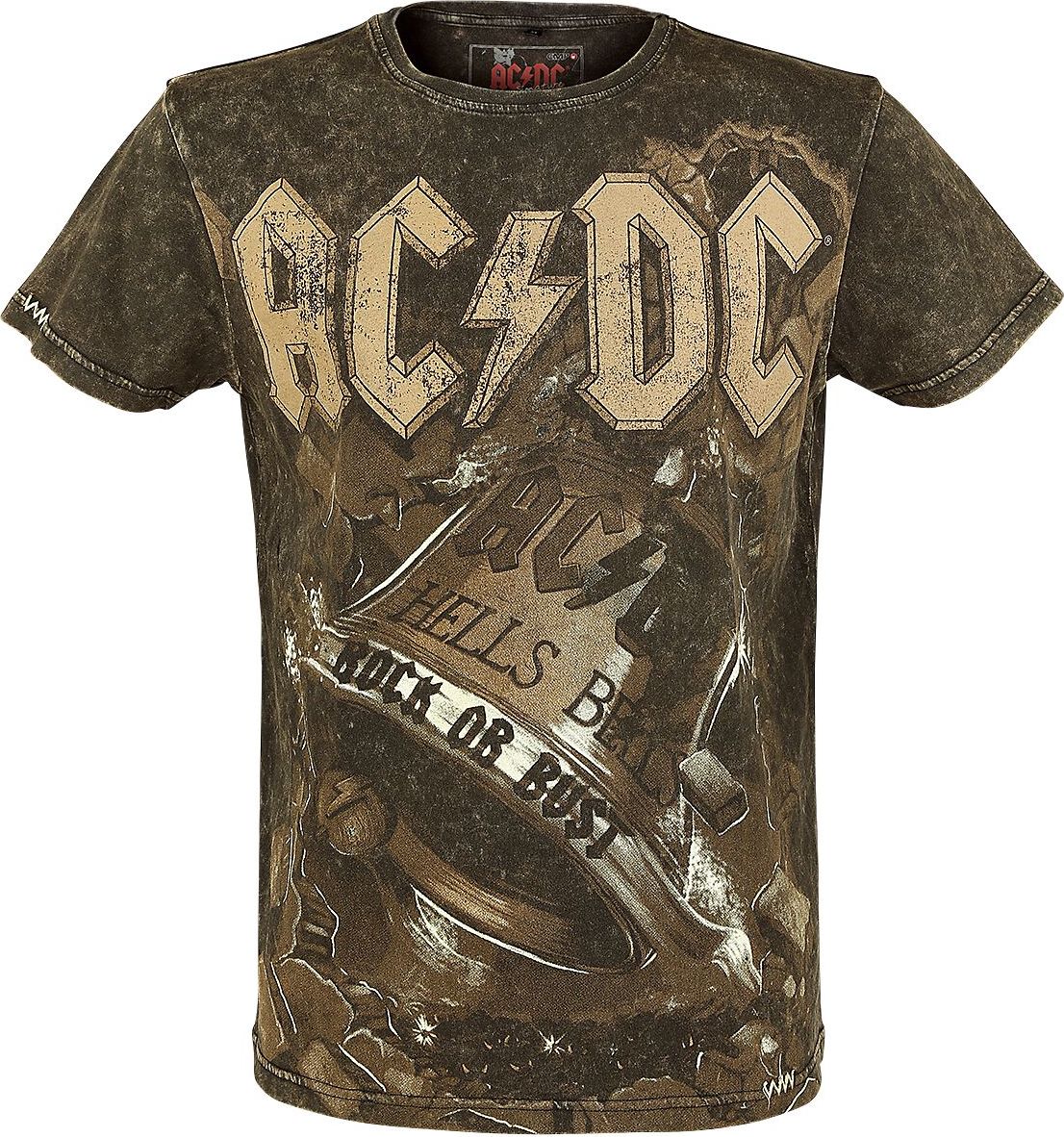 AC/DC EMP Signature Collection Tričko hnědá - RockTime.cz