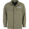 The Rolling Stones Amplified Collection - Military Shirt - Shacket Košile khaki - RockTime.cz