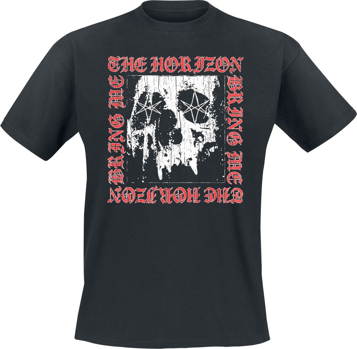 Bring Me The Horizon Metal Logo Skull Tričko černá - RockTime.cz