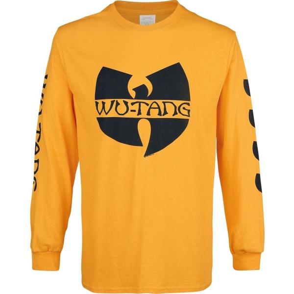 Wu-Tang Clan Black Logo Tričko s dlouhým rukávem žlutá - RockTime.cz