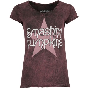 The Smashing Pumpkins Star Logo Dámské tričko červená - RockTime.cz