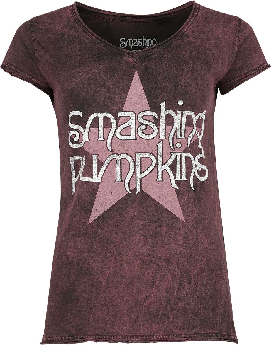 The Smashing Pumpkins Star Logo Dámské tričko červená - RockTime.cz